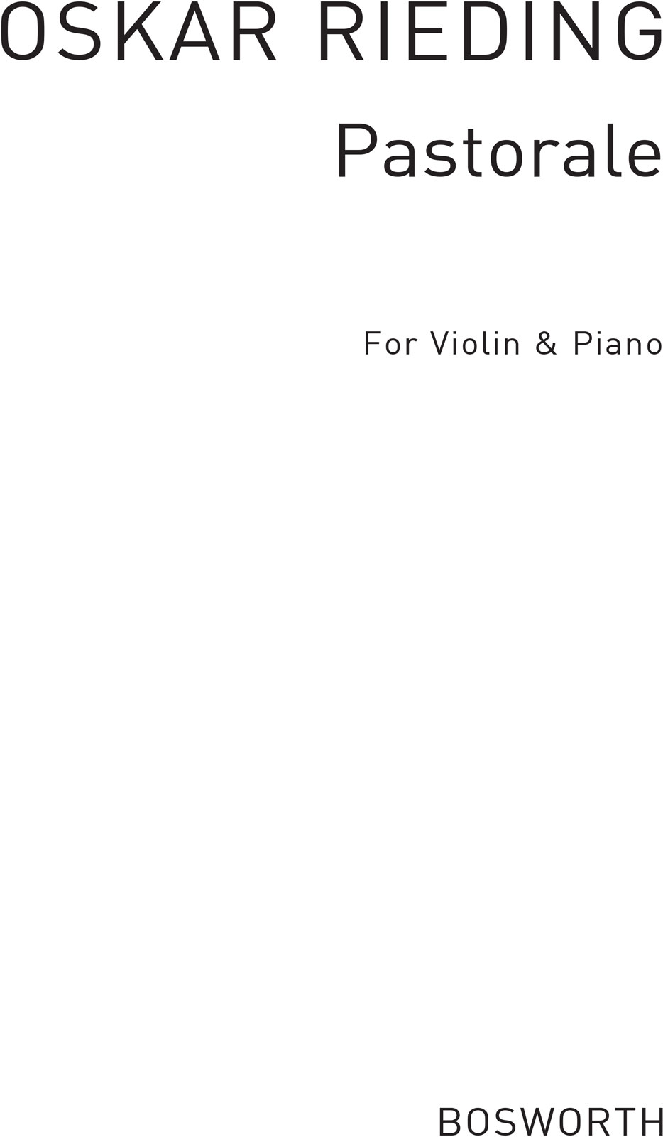 BOSWORTH Pastorale Op.23 No.1