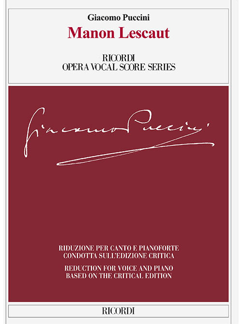 RICORDI Manon Lescaut