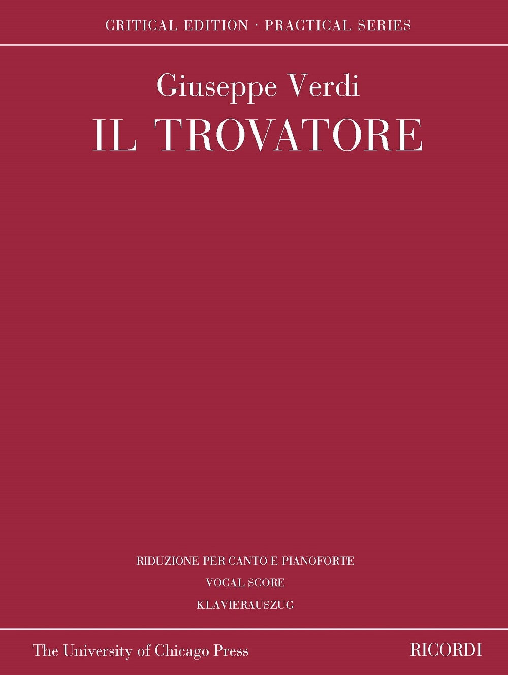 RICORDI Il trovatore