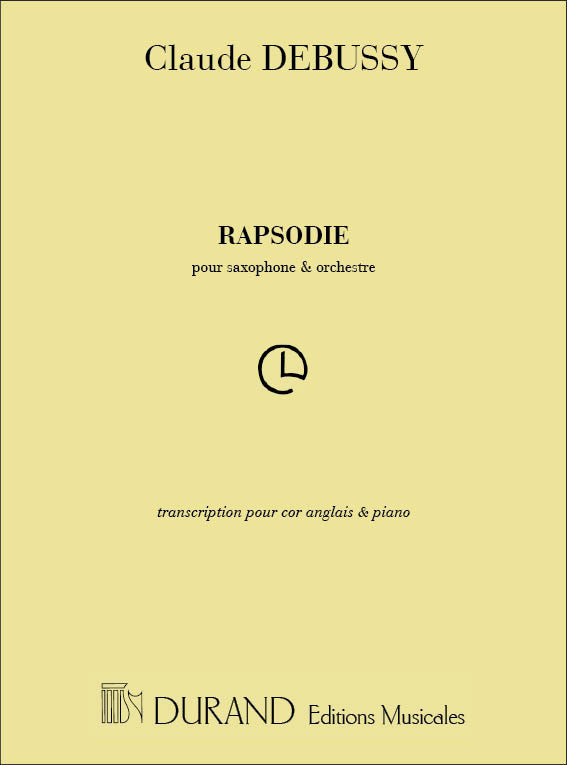 DURAND Rhapsodie - Pour Saxophone Et Orchestre