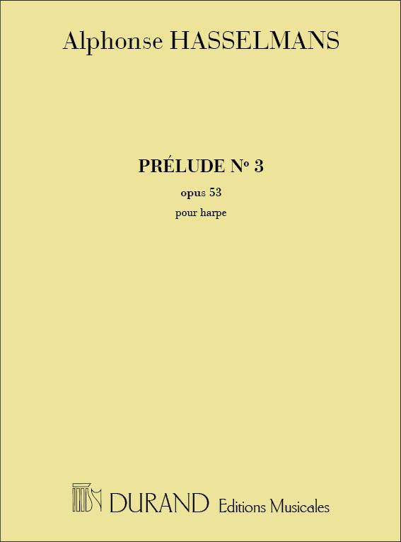 DURAND Prelude No. 3 pour harpe