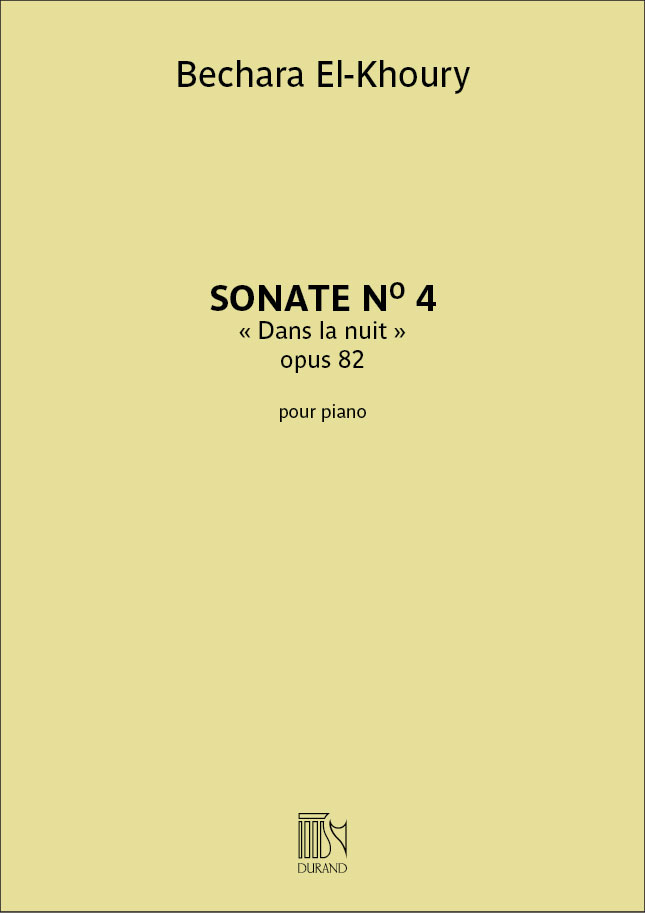 DURAND Sonate n° 4, op 82