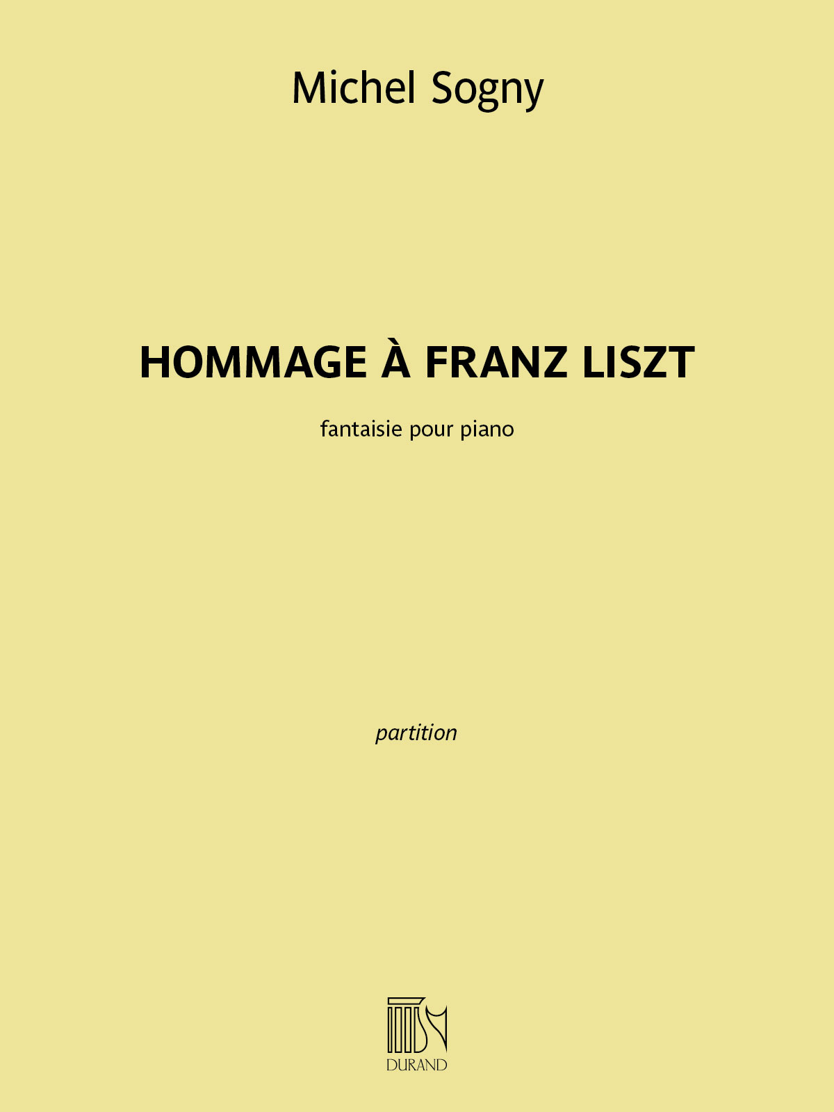 DURAND Hommage à Franz Liszt
