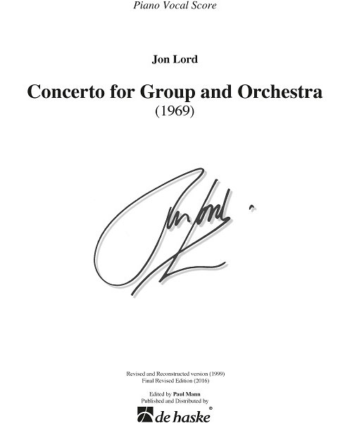 DEHASKE Concerto for Group and Orchestra