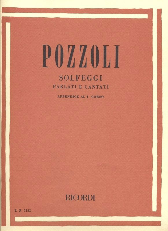 RICORDI Solfeggi Parlati E Cantati