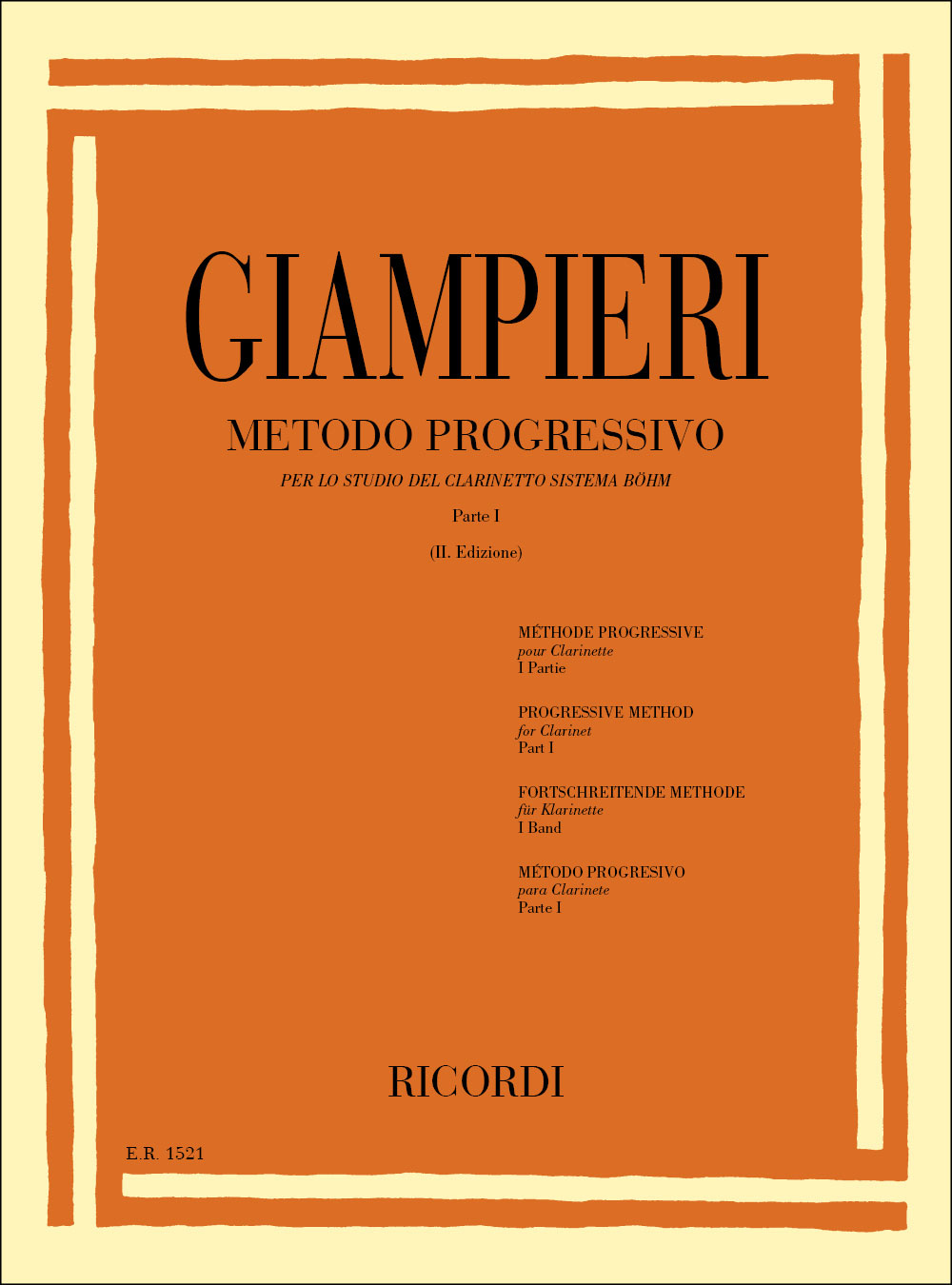 RICORDI Metodo Progressivo Per Lo Studio