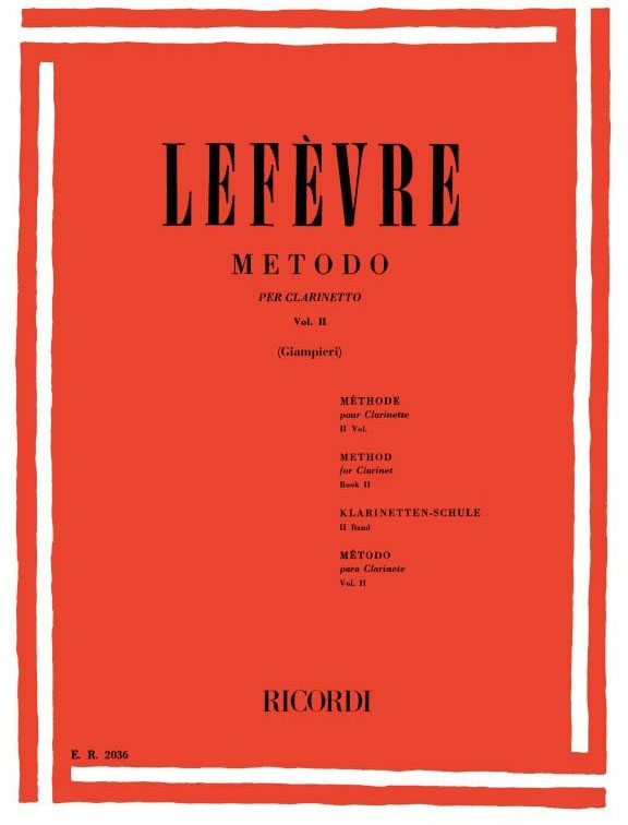 RICORDI Metodo Per Clarinetto - Vol. II