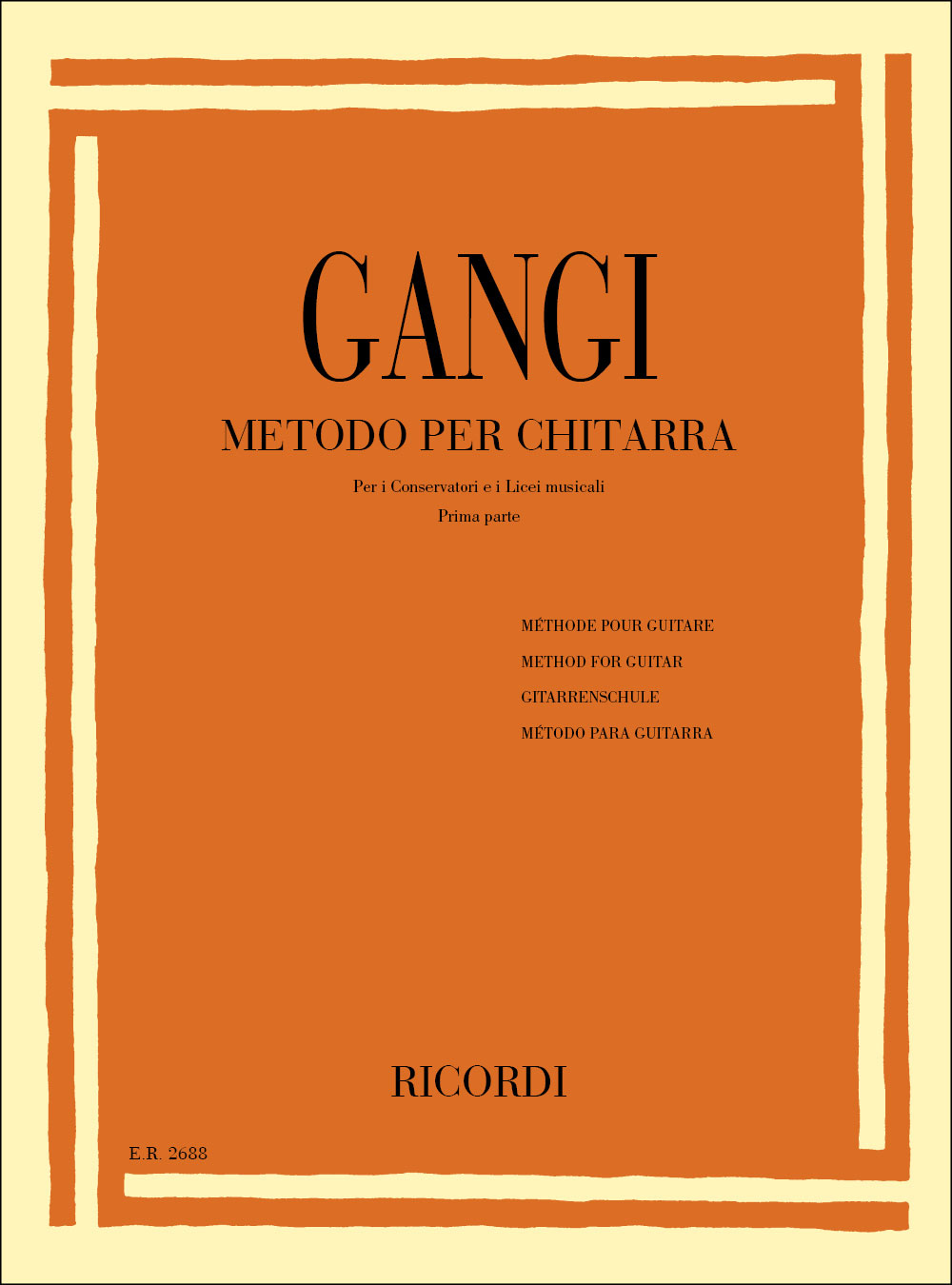 RICORDI Metodo Per Chitarra Parte I