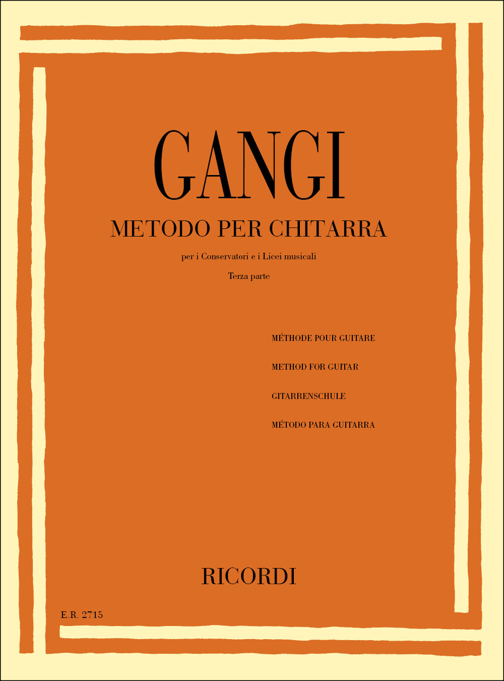 RICORDI Metodo Per Chitarra Parte III