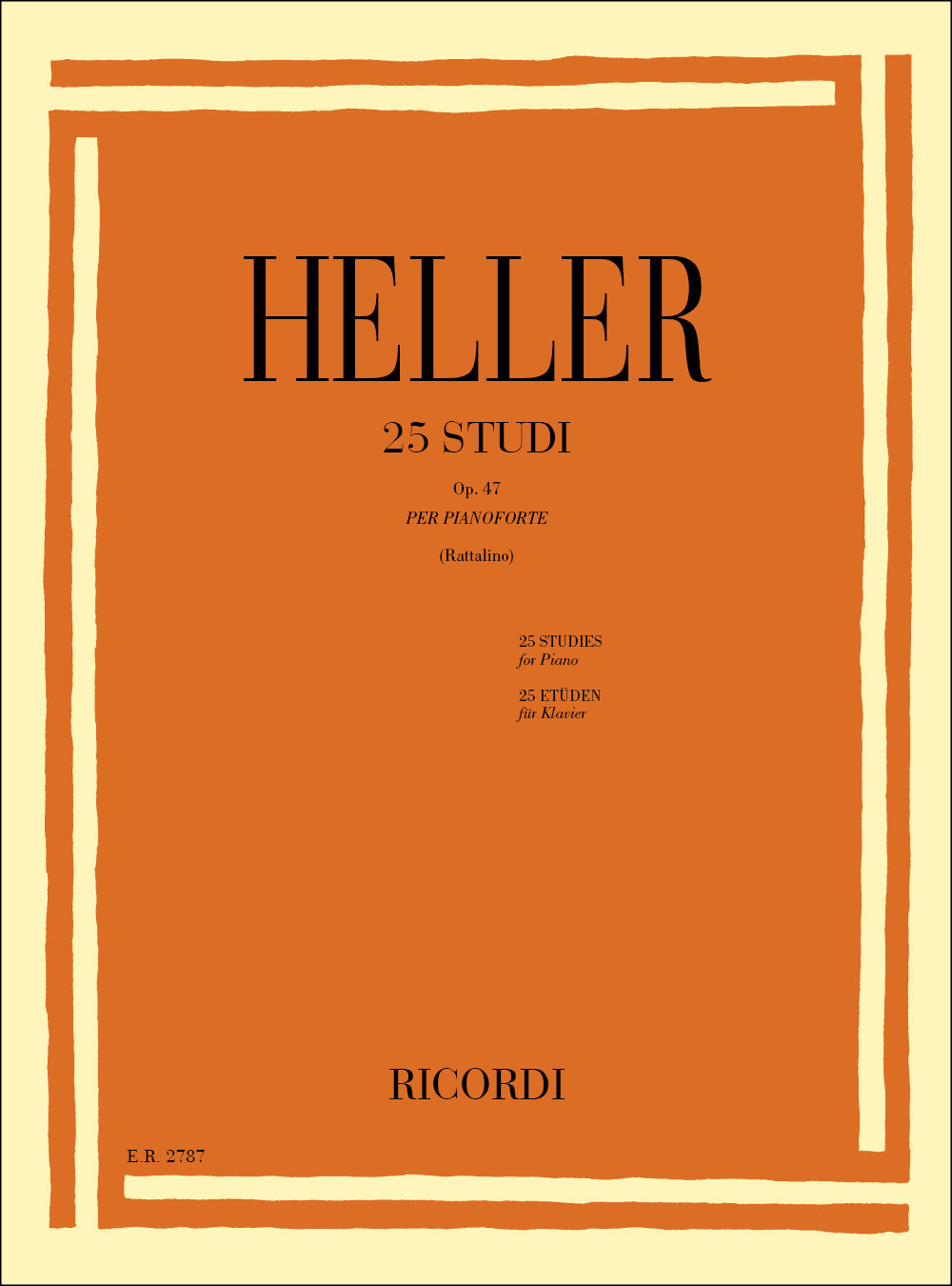 RICORDI 25 Studi Op. 47