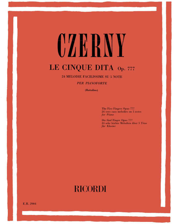 RICORDI Le Cinque Dita Op. 777