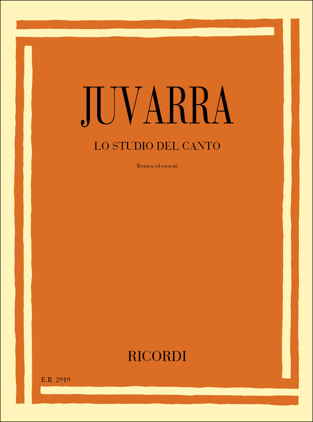 RICORDI Lo Studio Del Canto