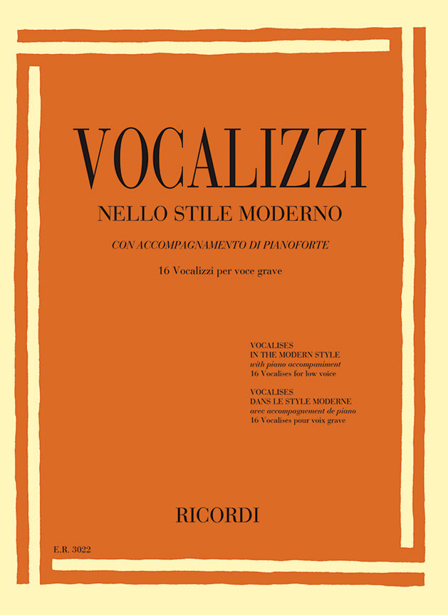 RICORDI Vocalizzi nello stile moderno