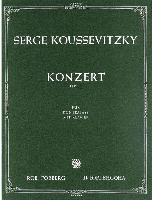 FORBERG Konzert für Kontrabass und Orchester, op.3