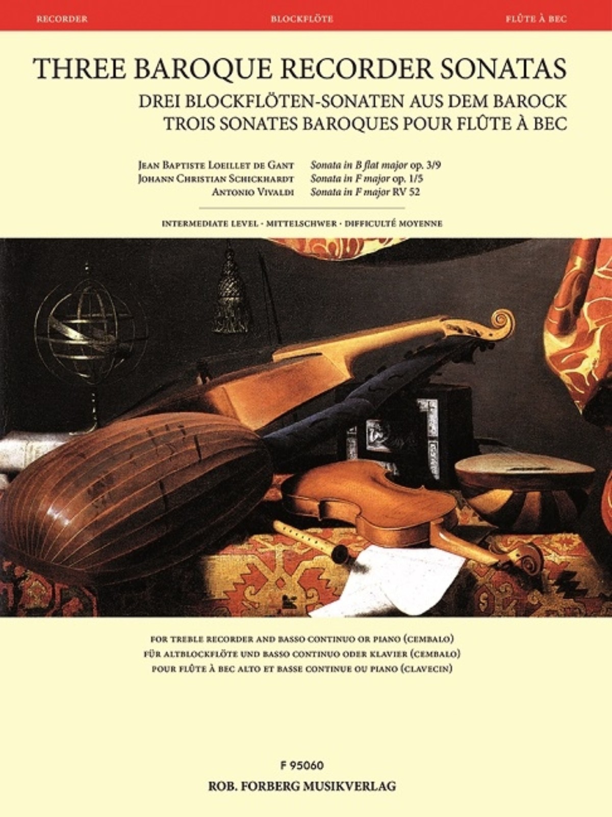 FORBERG 3 Baroque Recorder Sonatas