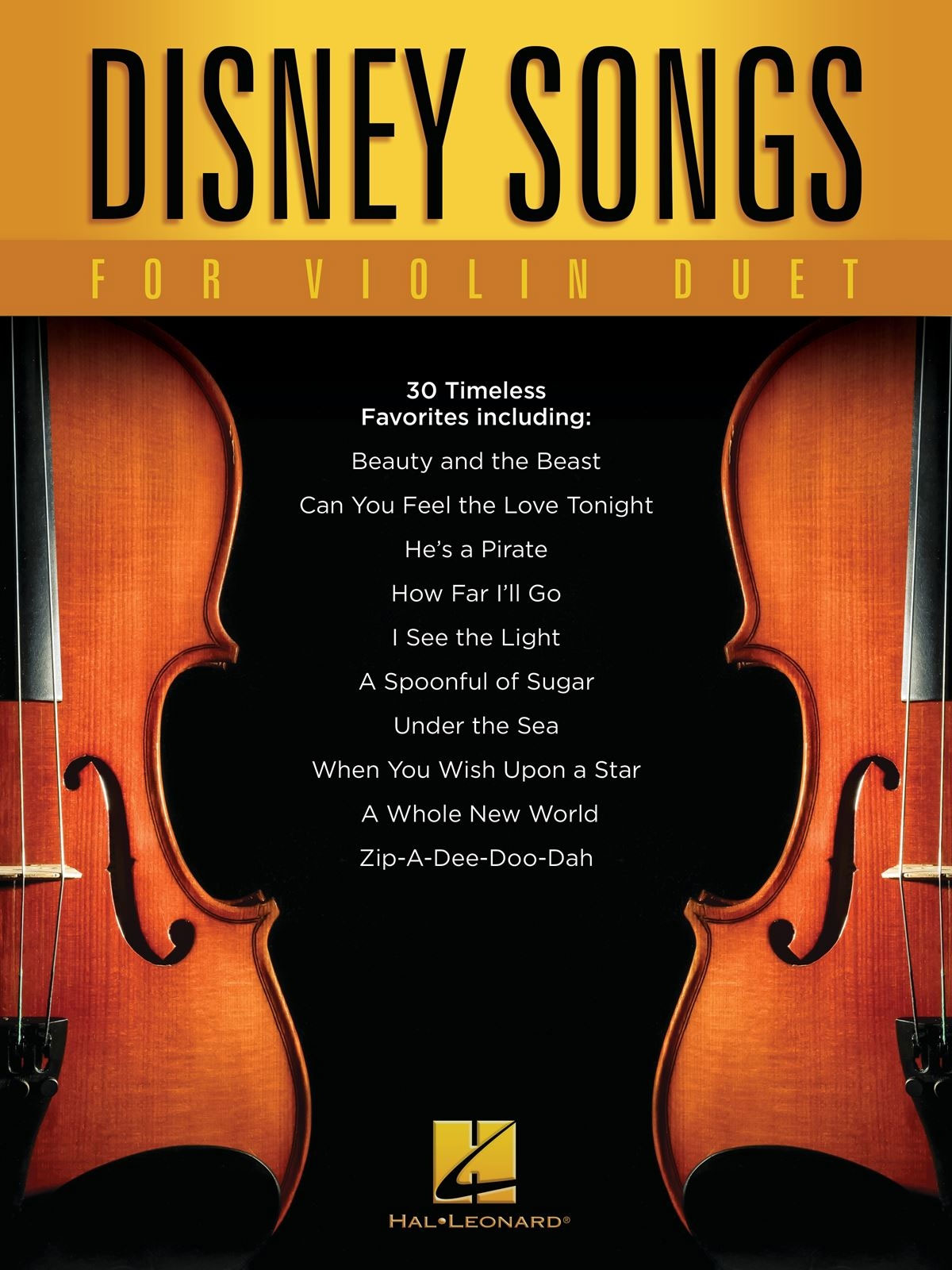 HAL LEONARD Disney Songs for Violin Duet