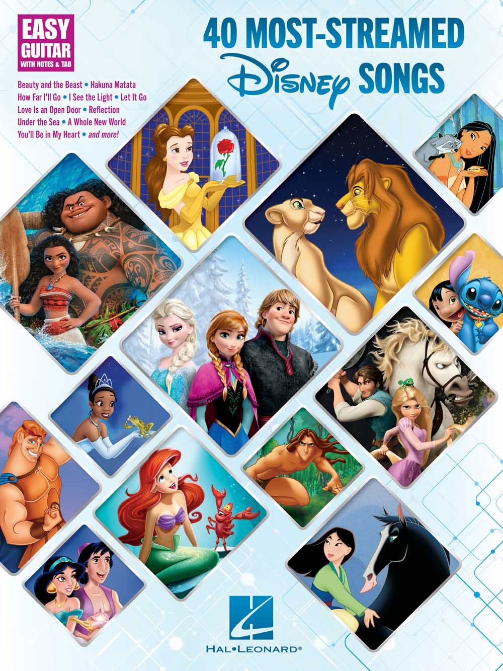 HAL LEONARD 40 Most-Streamed Disney Songs