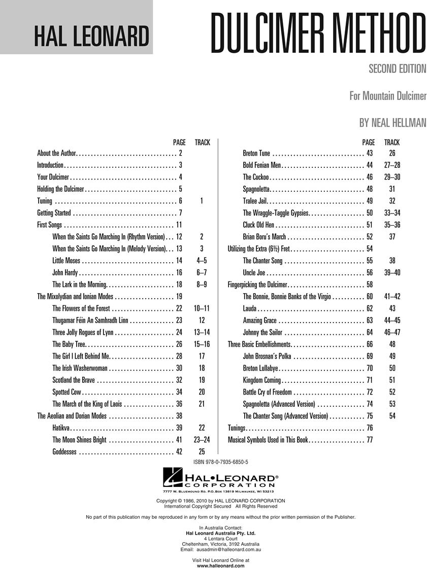 HAL LEONARD Hal Leonard Dulcimer Method - 2nd Edition