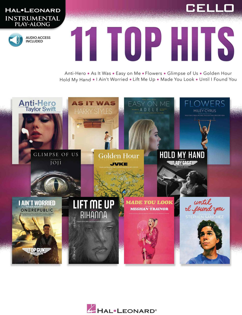 HAL LEONARD 11 Top Hits for Cello