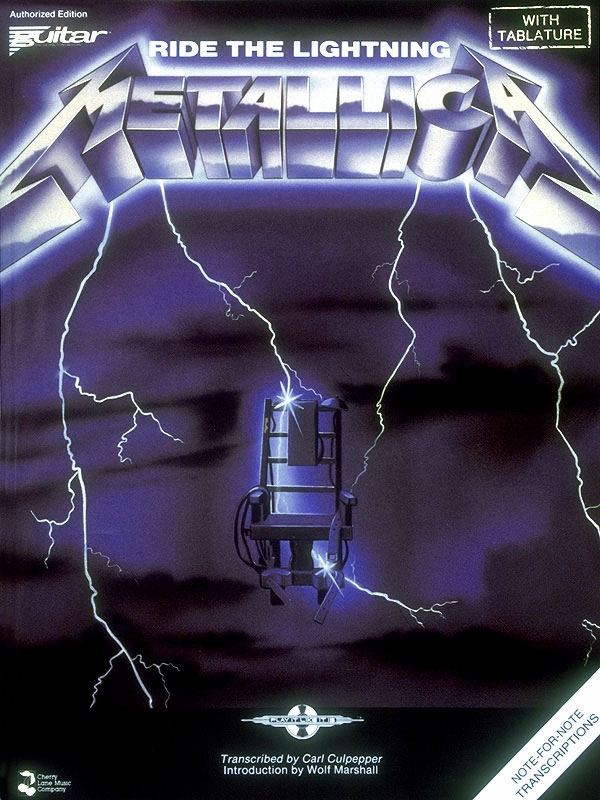 CHERRY LANE Metallica - Ride the Lightning