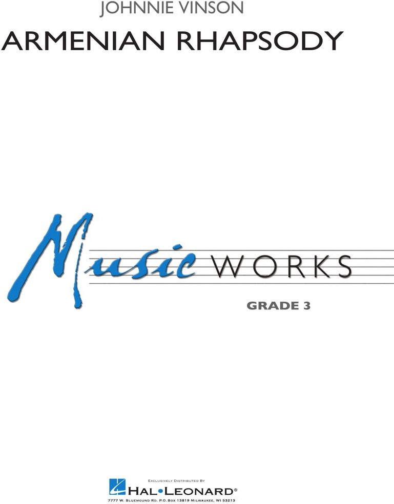 HAL LEONARD Armenian Rhapsody
