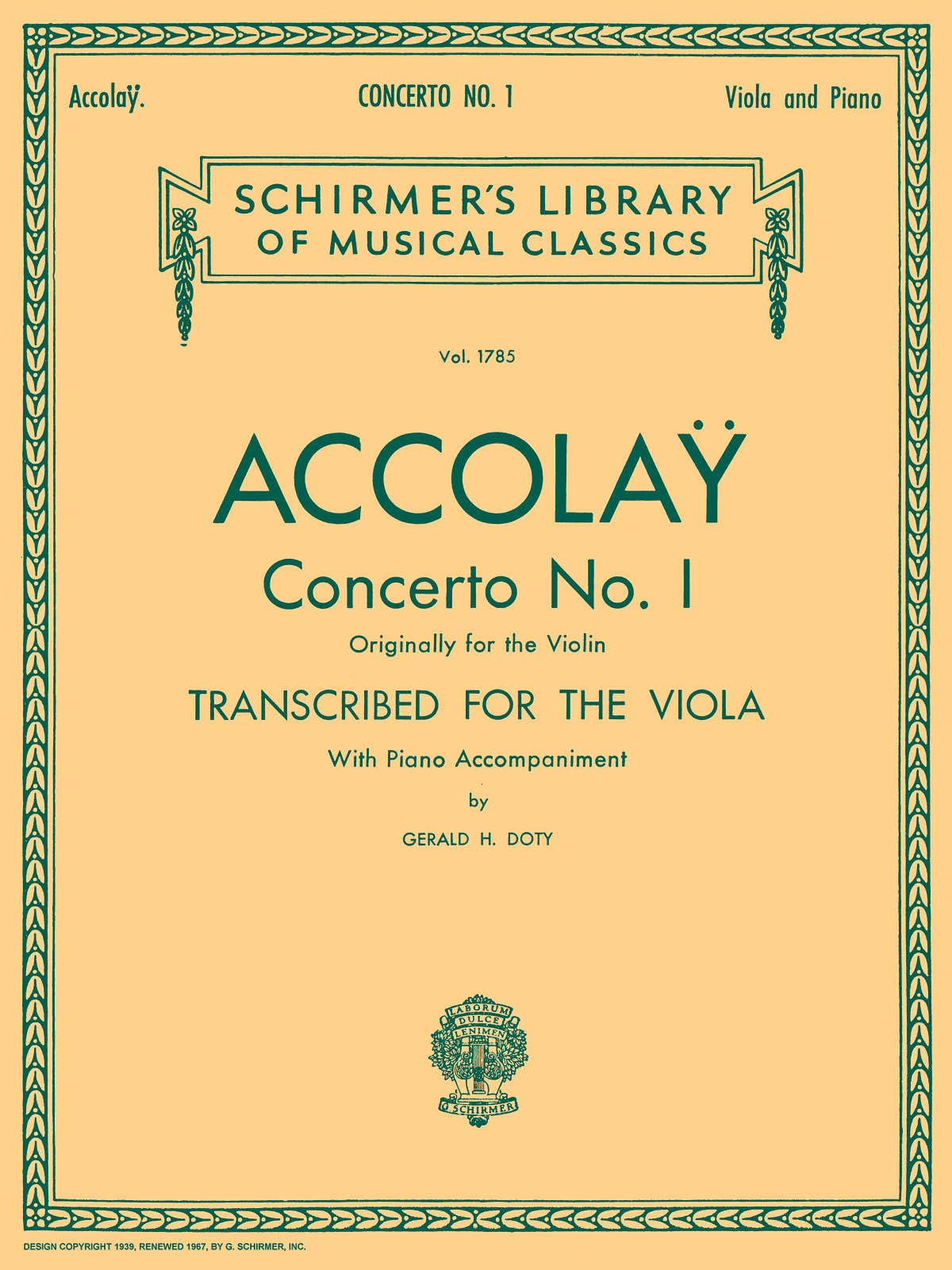 SCHIRMER Concerto No. 1