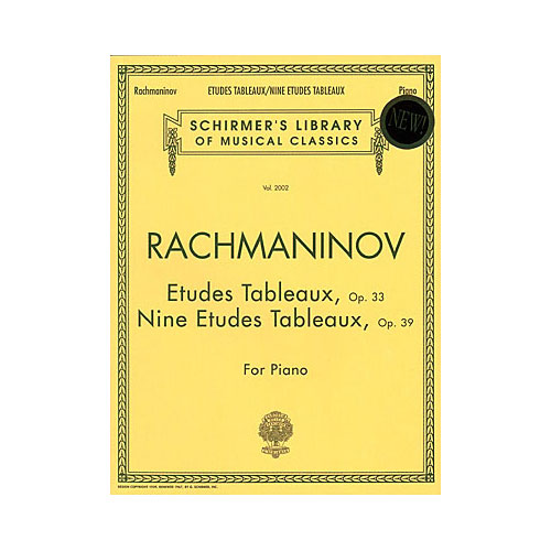 SCHIRMER Etudes Tableaux Op.33 - Nine Etudes Tableaux op.39