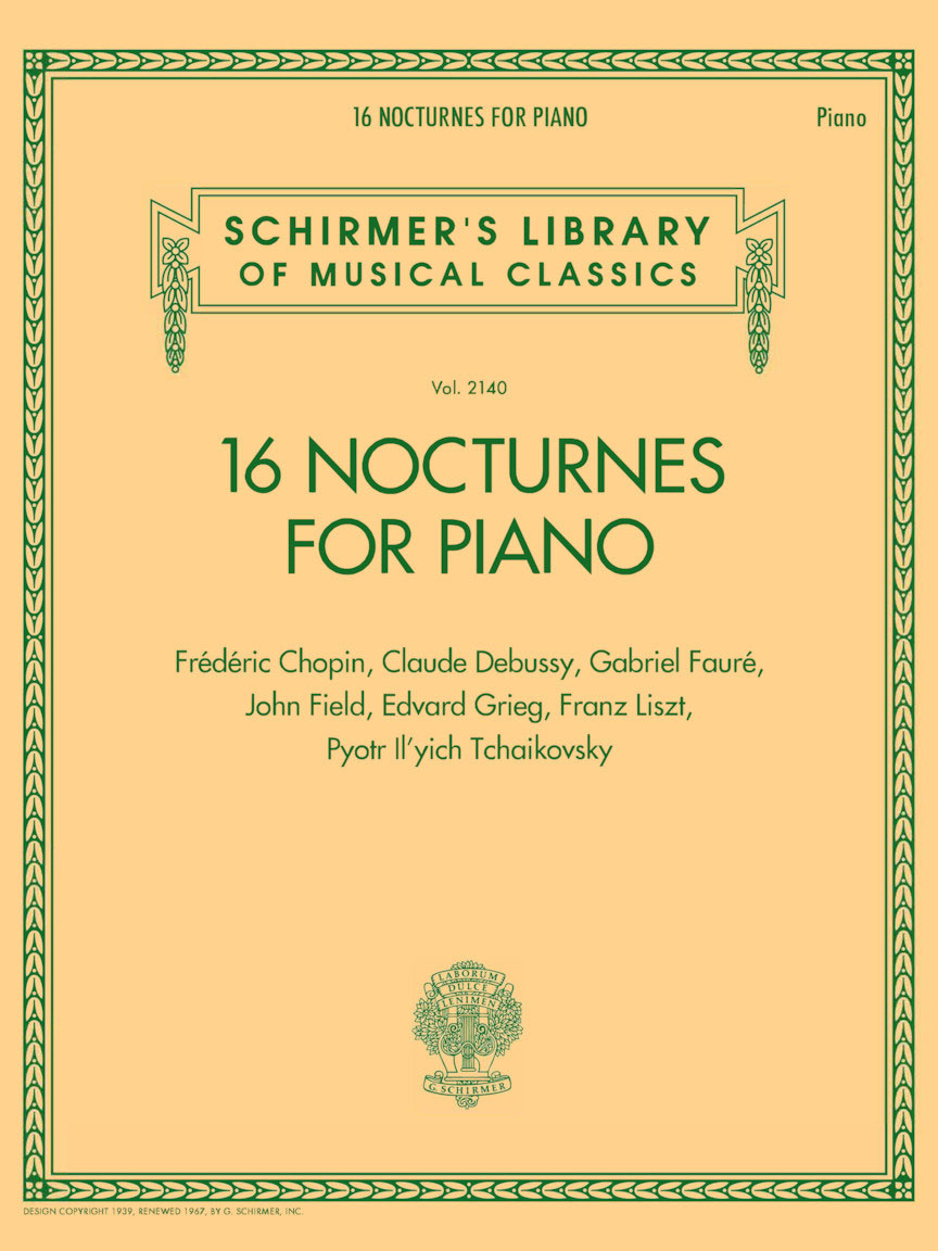 SCHIRMER 16 Nocturnes for Piano