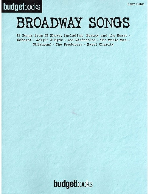 HAL LEONARD Broadway Songs (Easy Piano)