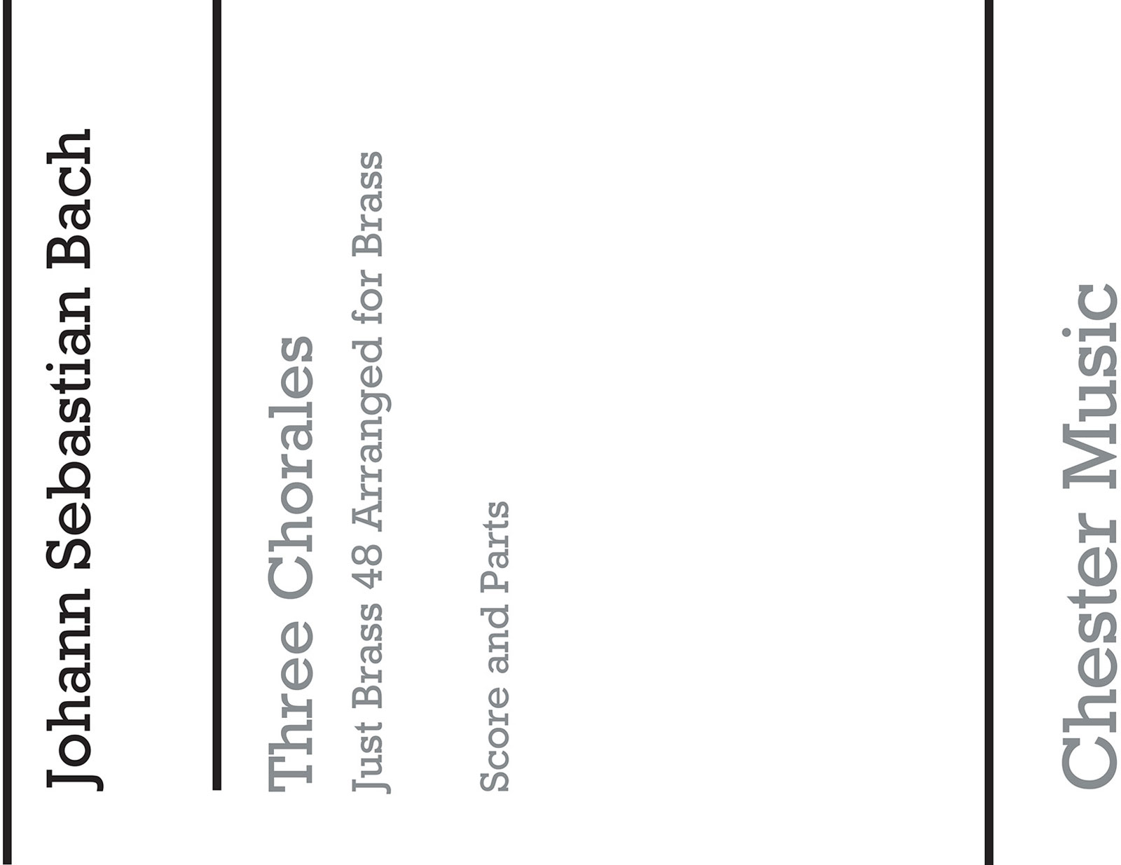 CHESTER MUSIC Three Chorales