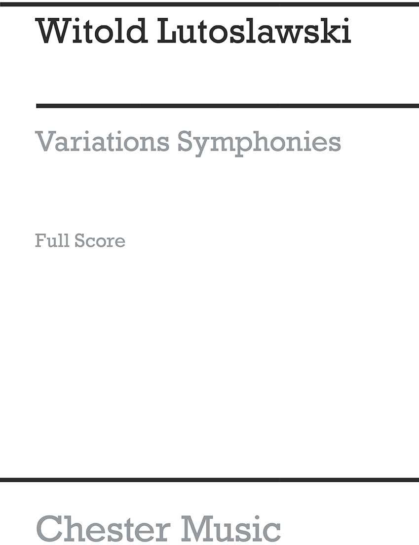 CHESTER MUSIC Variations Symphoniques