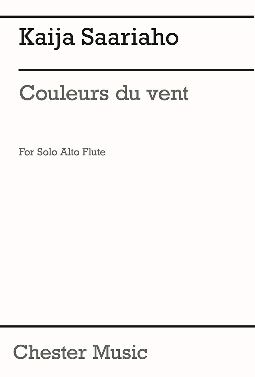 CHESTER MUSIC Couleurs Du Vent For Alto Flute