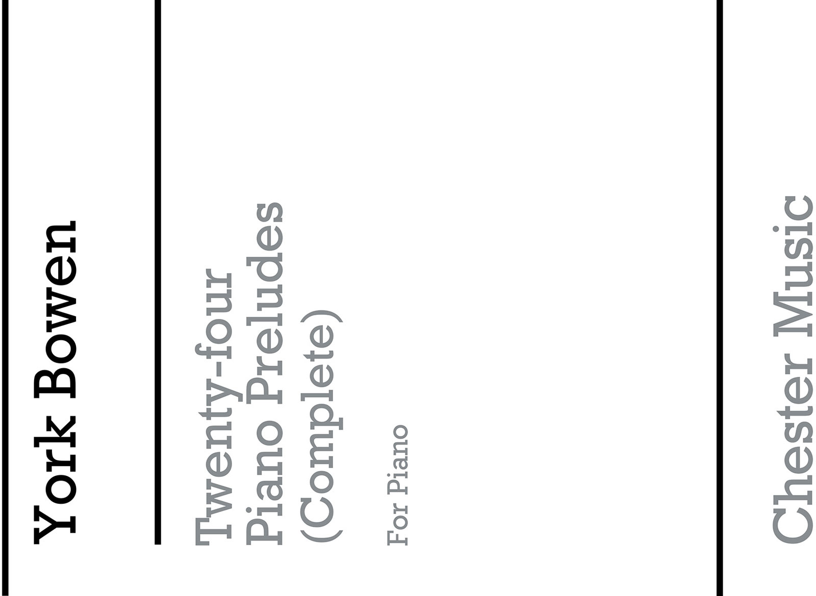 CHESTER MUSIC Twenty-Four Preludes For Piano