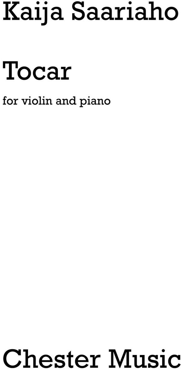 CHESTER MUSIC Tocar For Violin and Piano