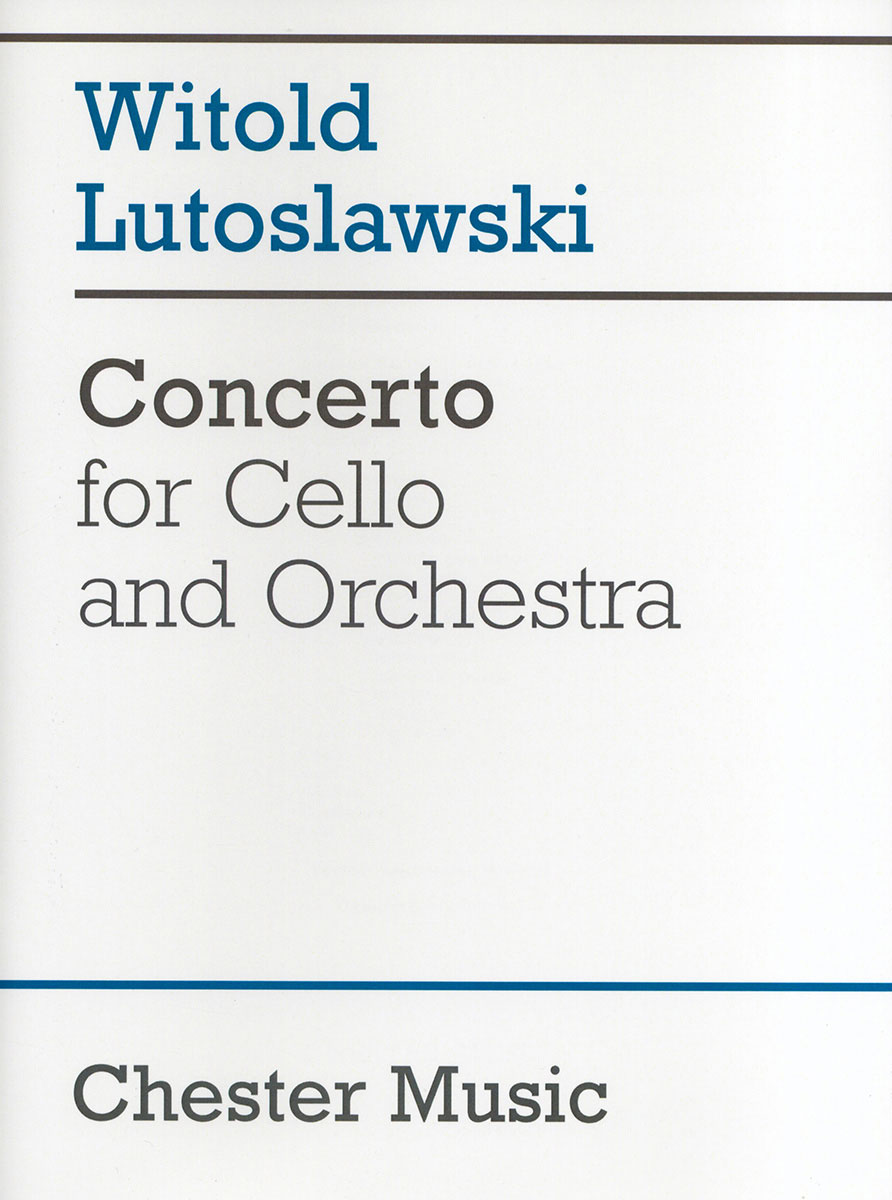CHESTER MUSIC Concerto For Cello And Orchestra