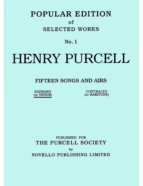 NOVELLO 15 Songs And Airs Set 1 (Soprano Or Tenor)