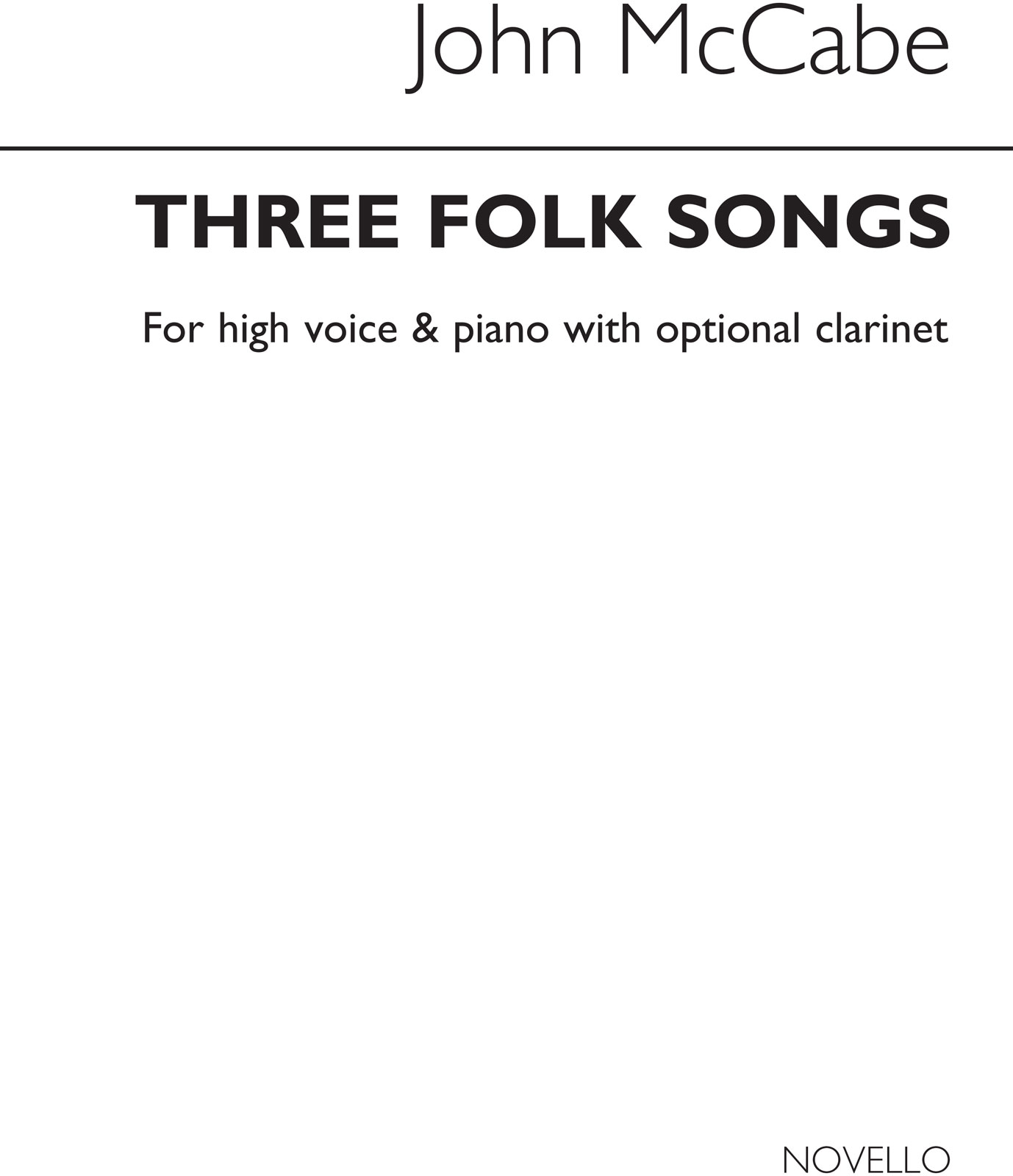 NOVELLO Three Folk Songs