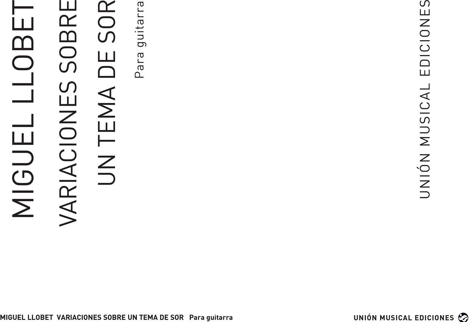 UME (UNION MUSICAL EDICIONES) Variaciones Sobre Un Tema De Sors