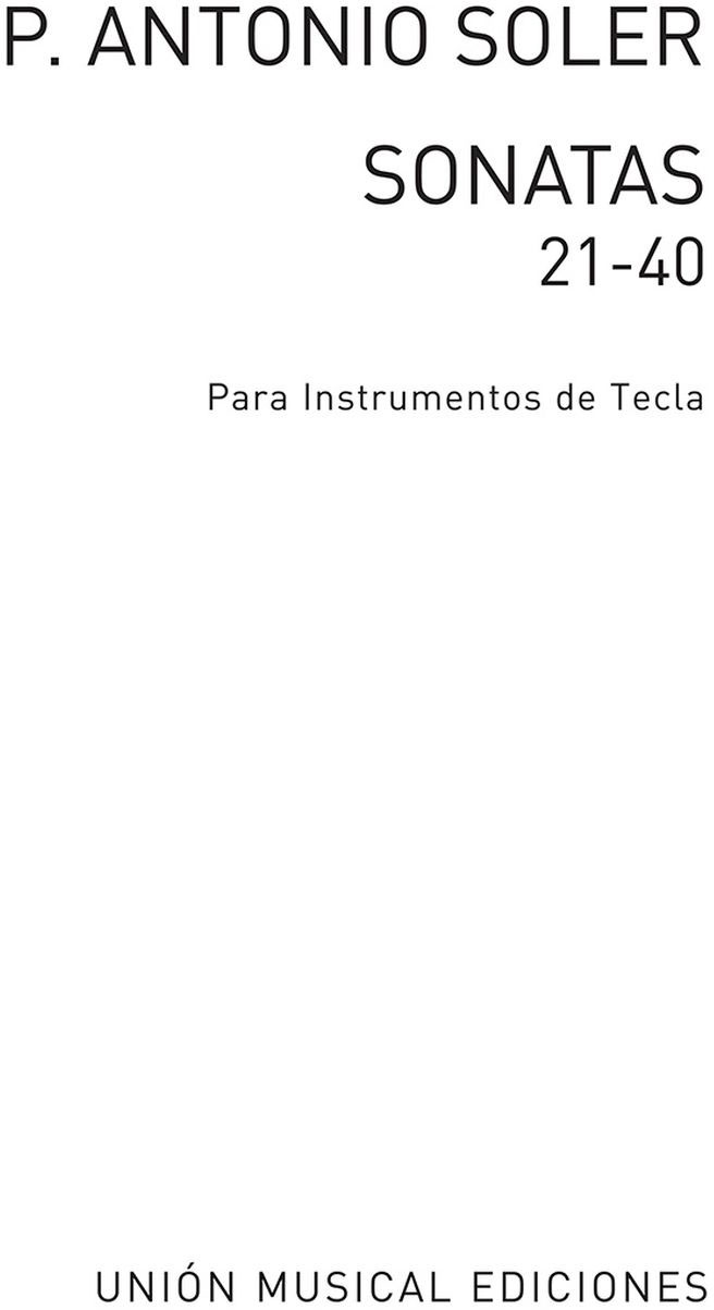 UME (UNION MUSICAL EDICIONES) Sonatas Volume 2 (No.21 - 40)