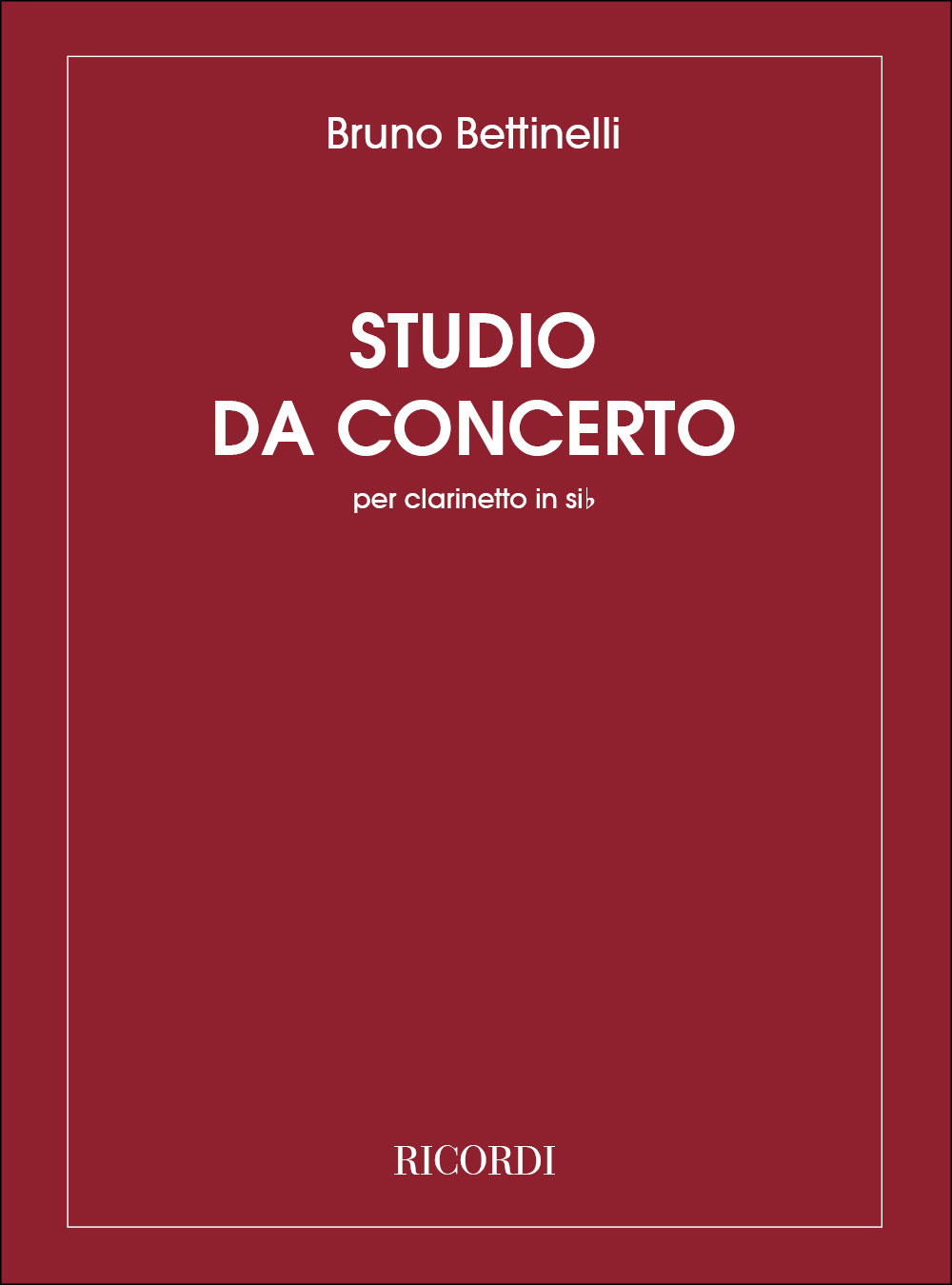 RICORDI Studio Da Concerto