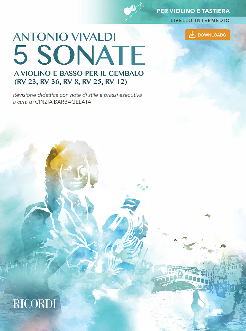RICORDI 5 Sonate a violino e basso per il cembalo