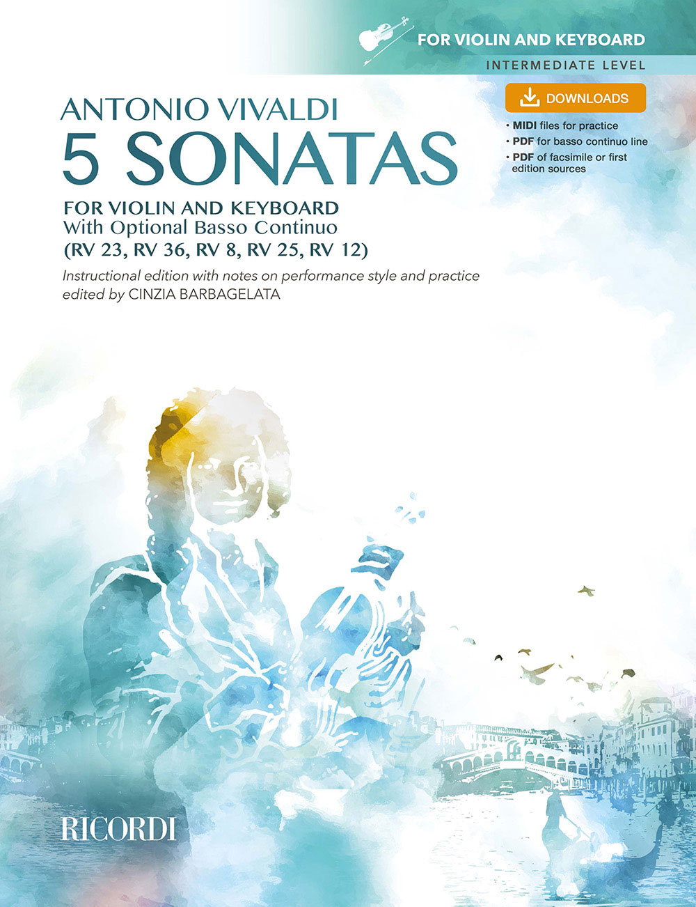 RICORDI 5 Sonatas for violin and keyboard