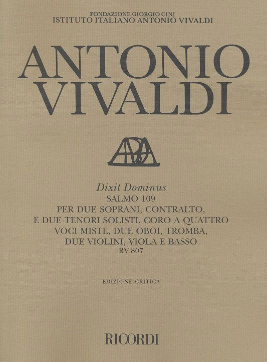 RICORDI Dixit Dominus Salmo 109 Rv 807