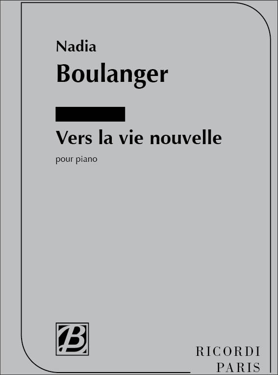 RICORDI Vers La Vie Nouvelle