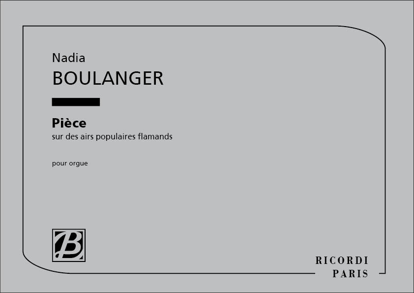RICORDI Piece sur des Airs Populaires Flamands