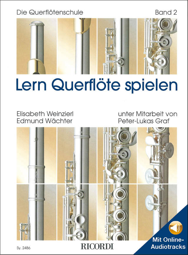 RICORDI Lern Querflöte spielen Band 2 mit Online-Audiotrac