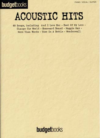 HAL LEONARD BUDGETBOOKS ACOUSTIC HITS - PVG