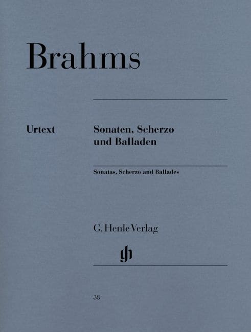 HENLE VERLAG BRAHMS J. - SONATAS, SCHERZO AND BALLADES