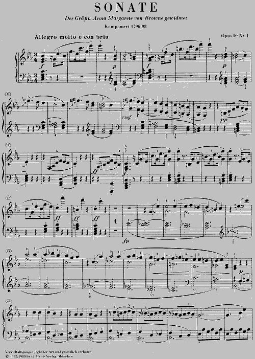 Henle Verlag Beethoven L V Piano Sonata No 5 C Minor Op 10 1 Woodbrass Com