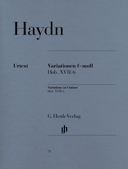 HENLE VERLAG Haydn J. - Variations F Minor Hob. Xvii:6